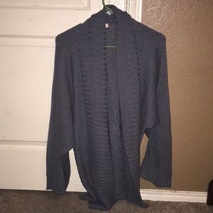 Grey wide arm cardigan